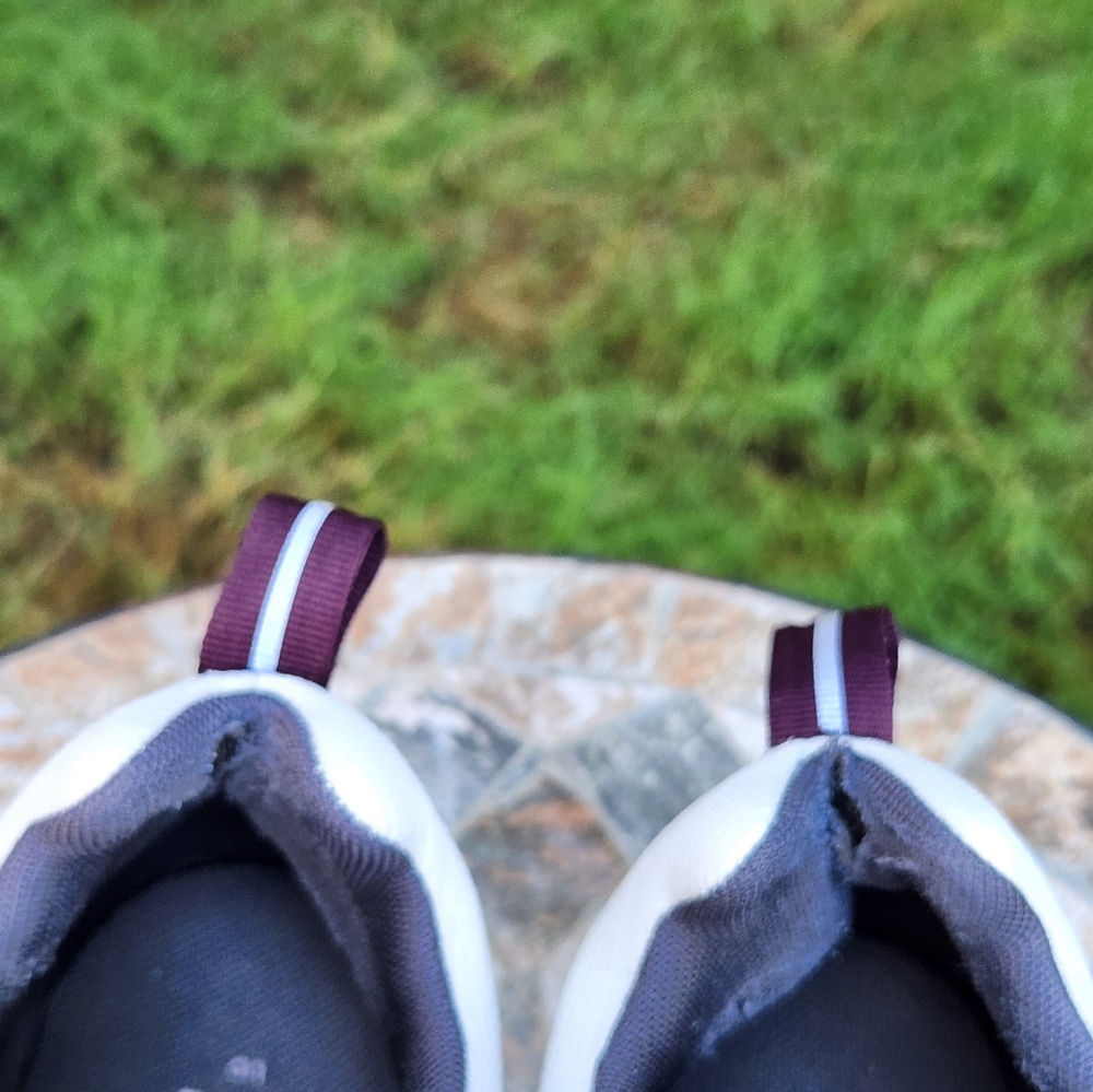 On Running White, Light Pink & Navy Athletic Shoes - Picture 10 of 12